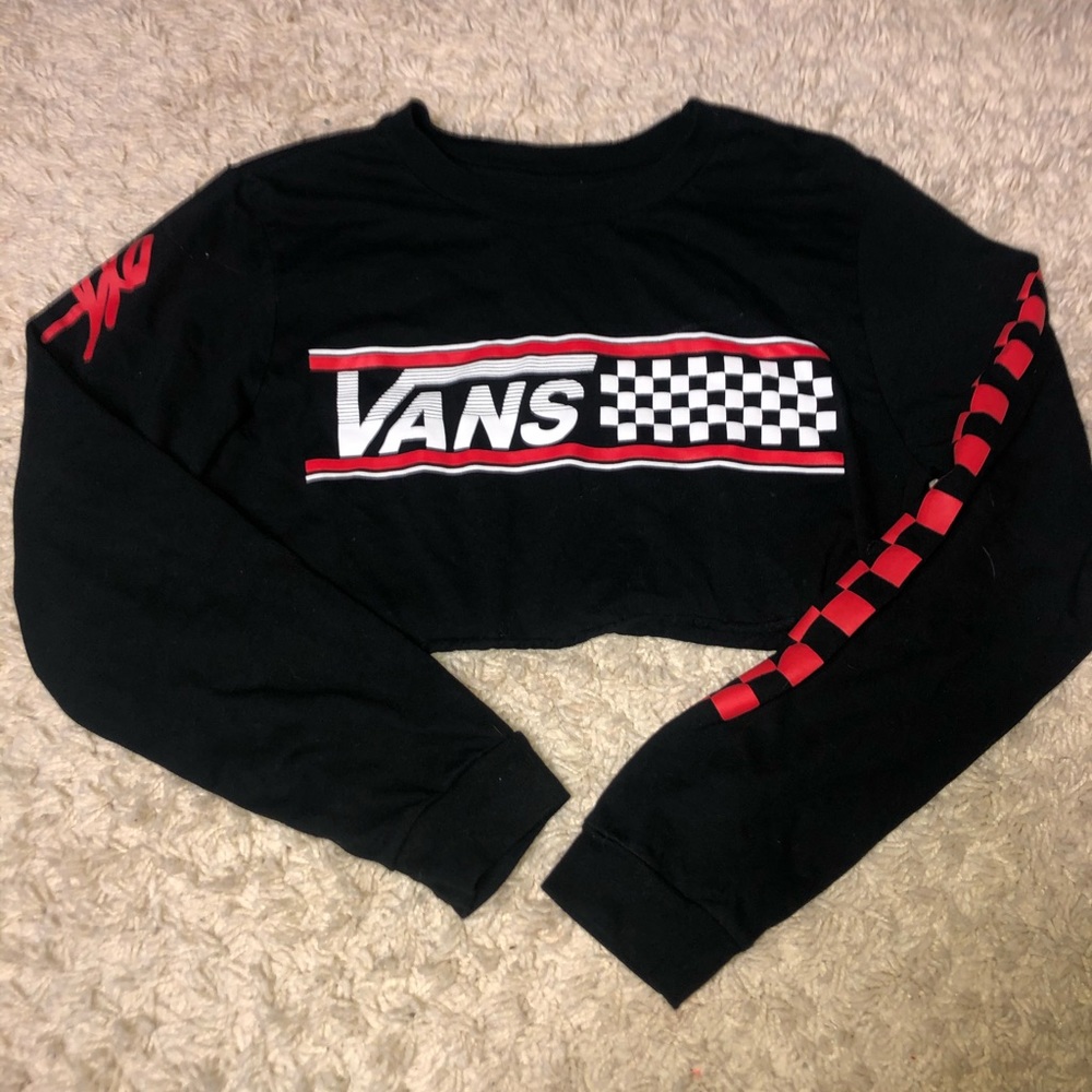 SOLD-Vans cropped long sleeve